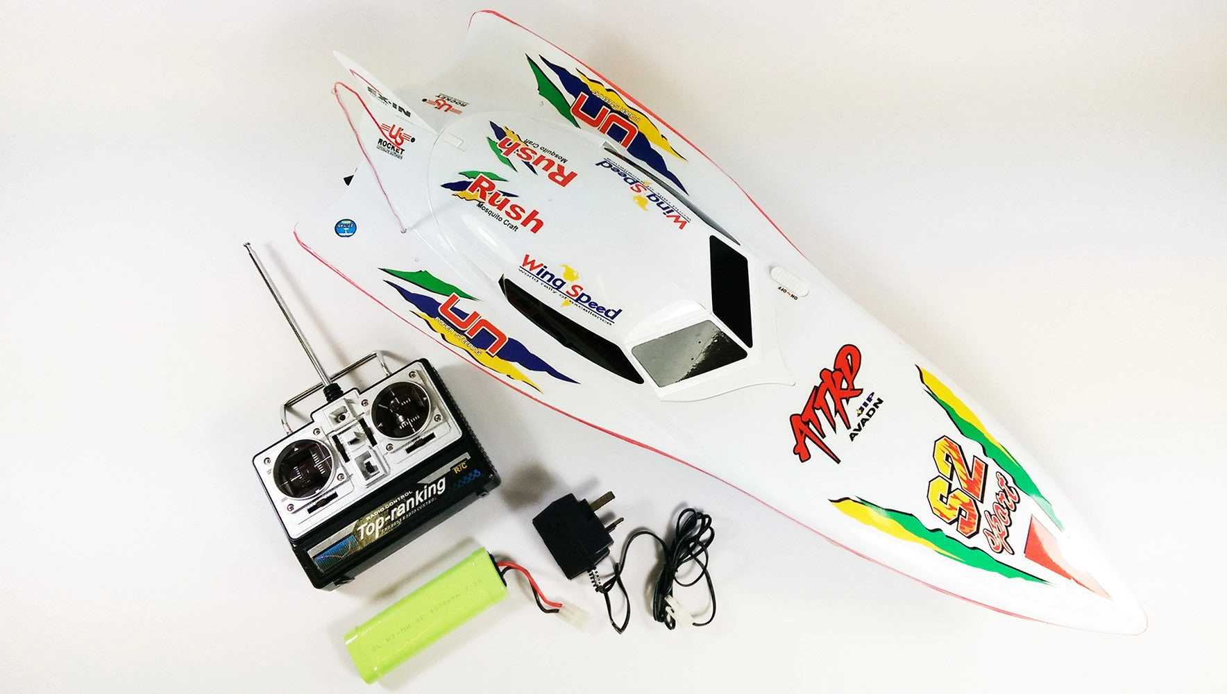 Syma White Stealth RC Speed Boat Thrills Awaits