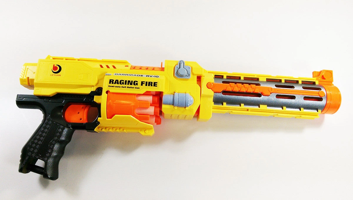Raging Fire Nerf Dart Gun: Zombie Laser Popper - Intense Fun!